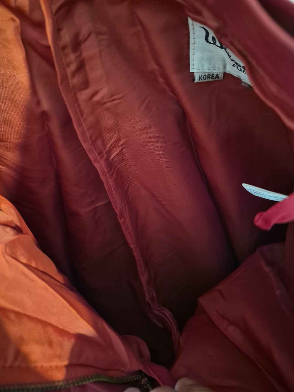 Wilsons Leather Hot Pink Leather Jacket and Pants Set with Contrast Piping - Picture 11 of 12